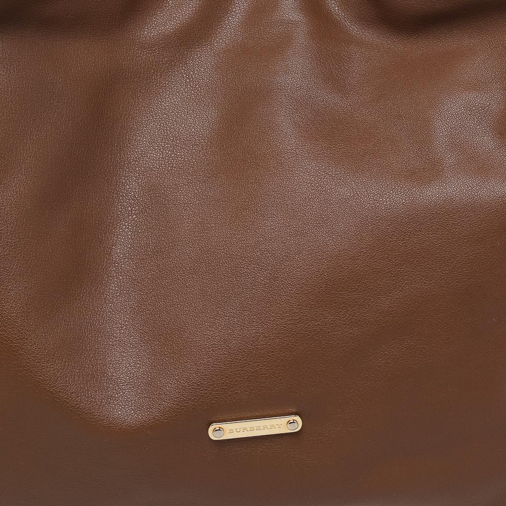 Burberry Brown Leather Tote 3