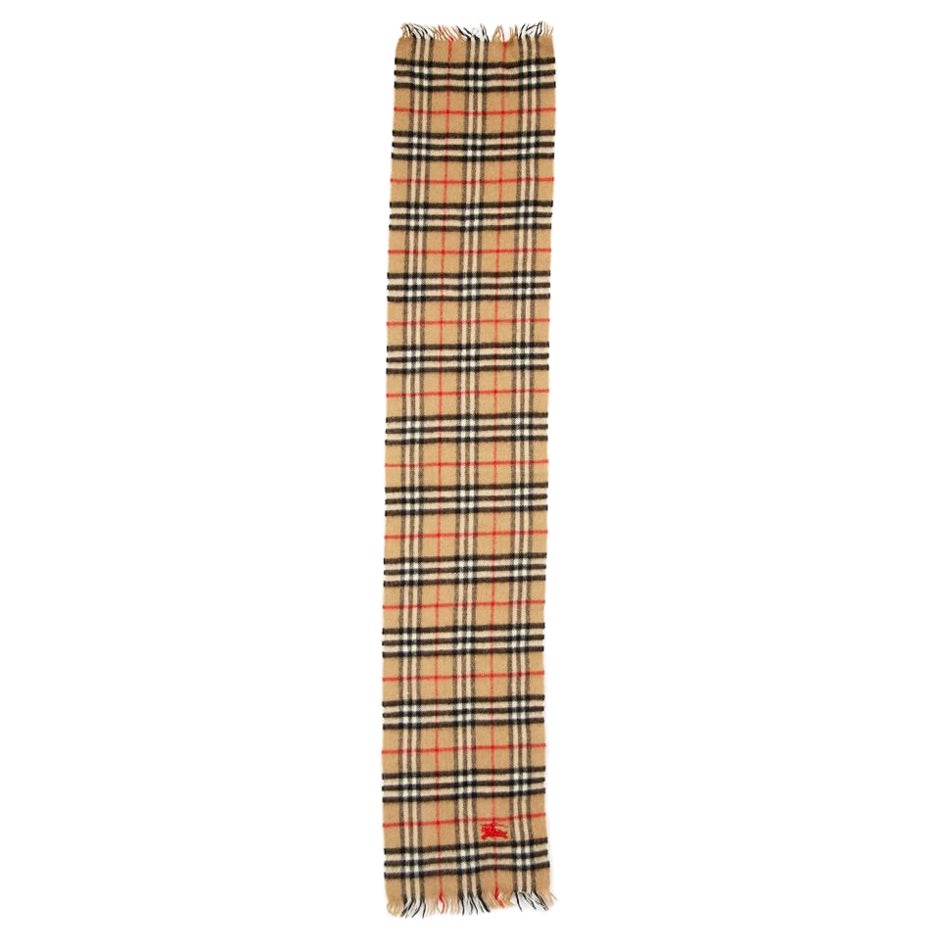 Burberry Brown Nova Check Cashmere Scarf