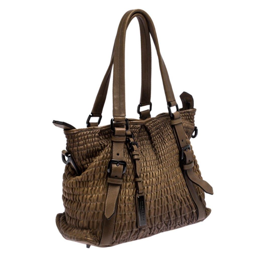 brown pleated bag