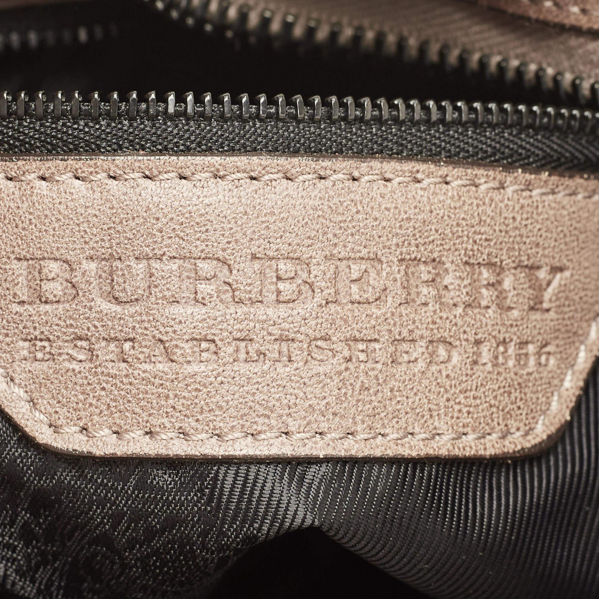 Burberry Brown Pleated Leather Shoulder Bag 11