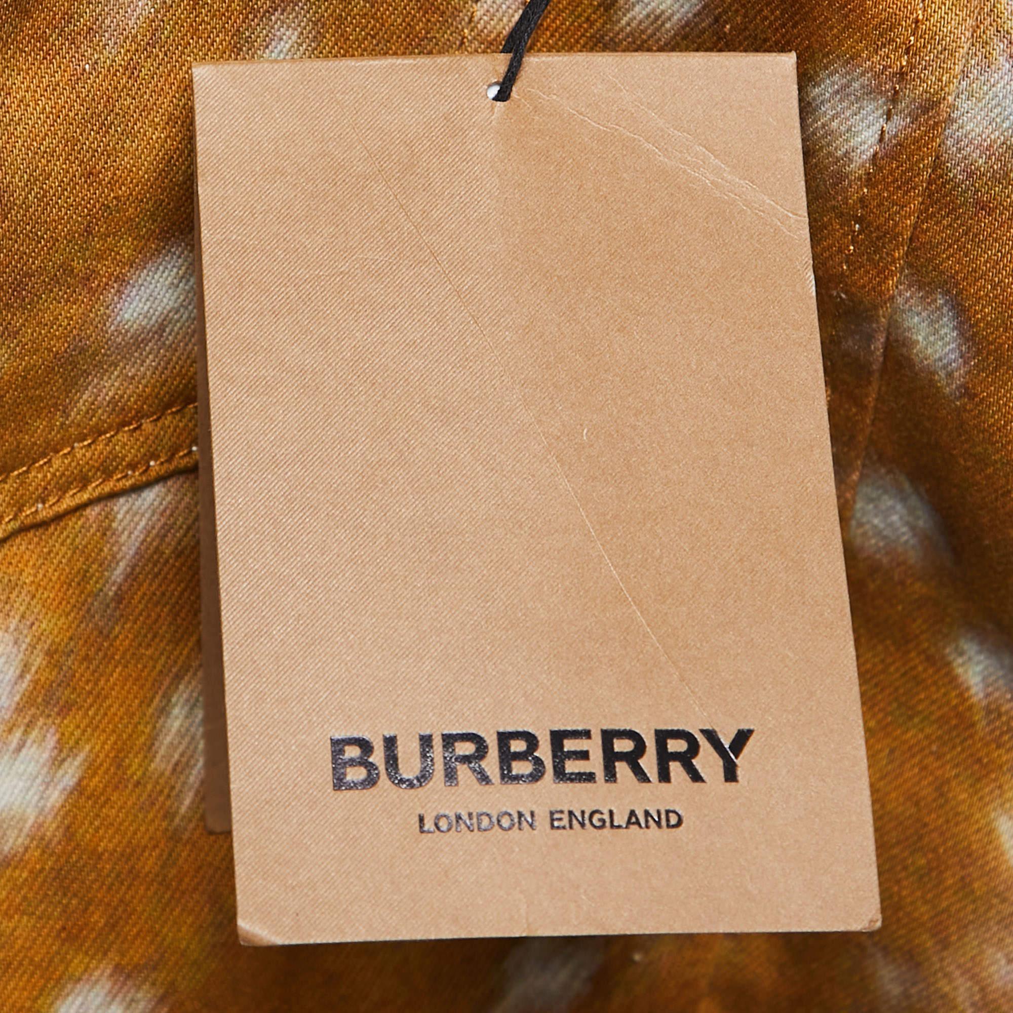 Burberry Brown Printed Denim Jeans S Waist 31
