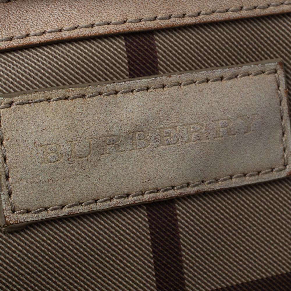 Burberry Brown/Smoke House Check Coated Canvas and Leather Small Canterbury Tote 3