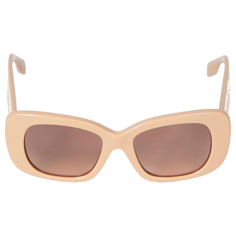 Burberry Brown Square Frame Gradient Sunglasses