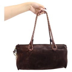 Sac à bandoulière en daim de Burberry Brown