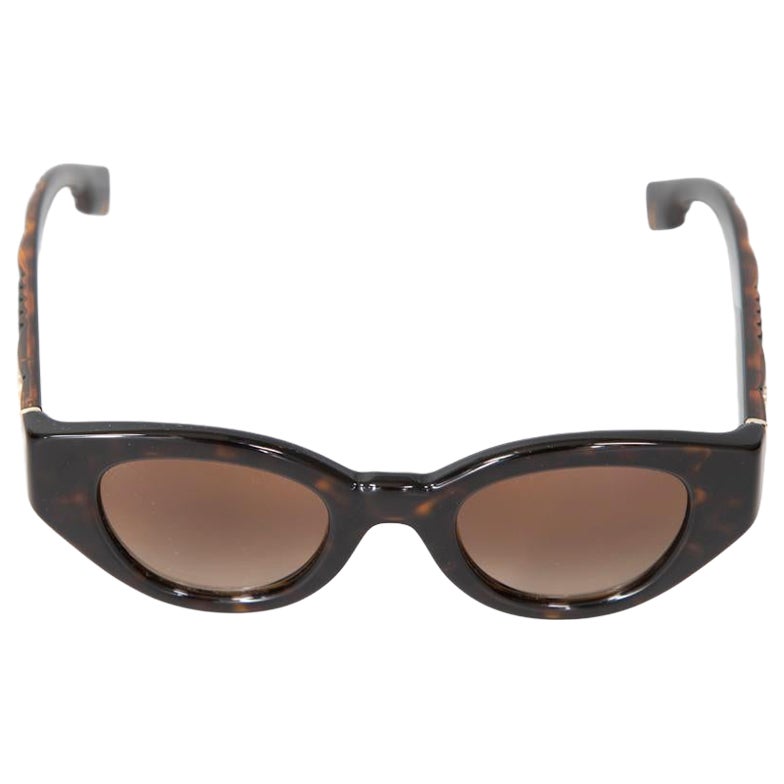 Burberry Brown Tortoiseshell Meadow Sunglasses For Sale