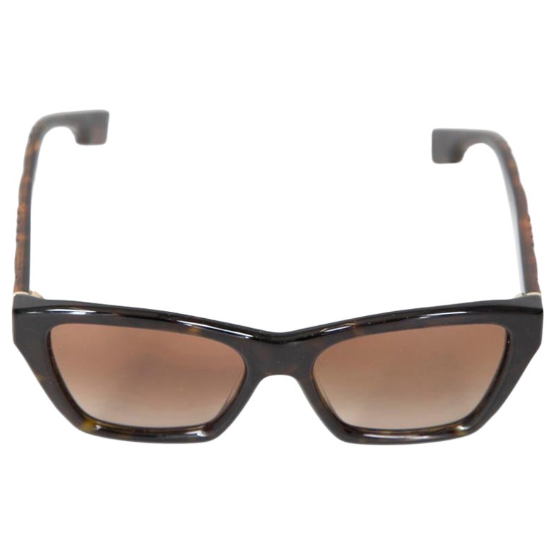 Burberry Brown Tortoiseshell Square Arden Sunglasses