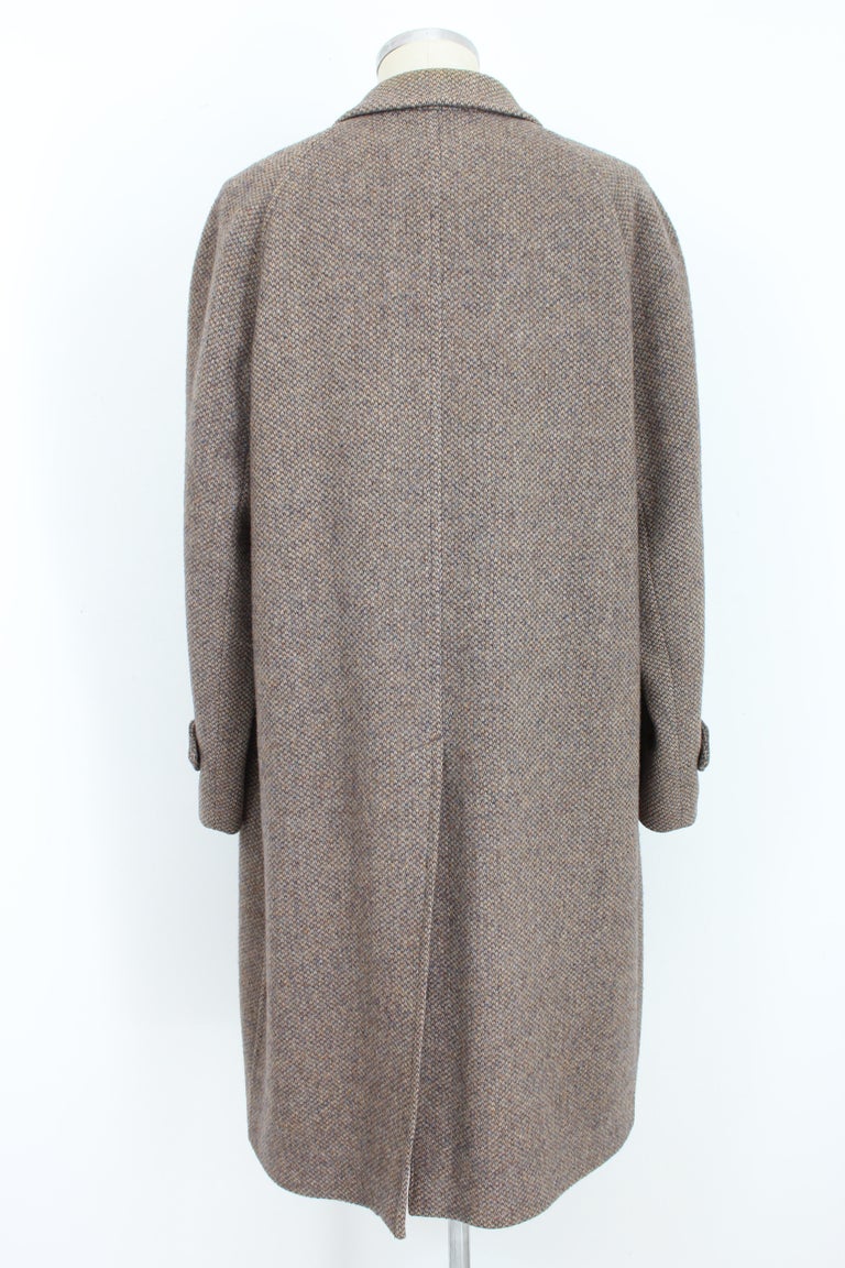 Burberry Brown Wool Irish Tweed Vintage Coat at 1stDibs | burberry