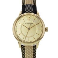Burberry BU10201 Honey Dial Stainless Steel Gold Tone Quartz Ladies Watch