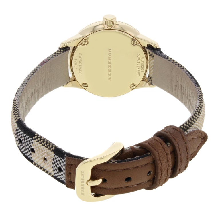 Burberry BU10201 Honey Dial Stainless Steel Gold Tone Quartz  display picture 1