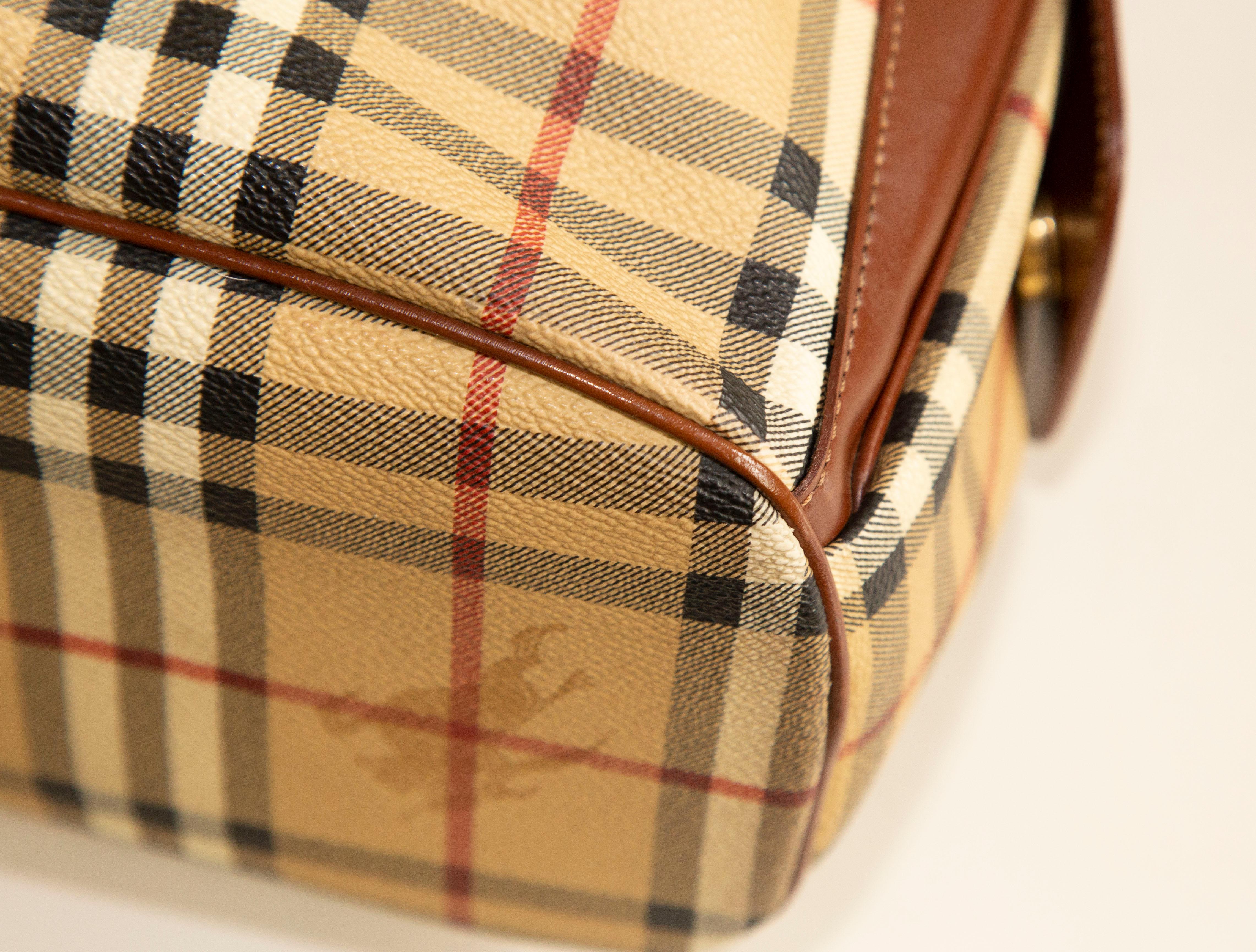 Burberry Bucket Bag in Classic Check Vinyl Coated Canvas  4