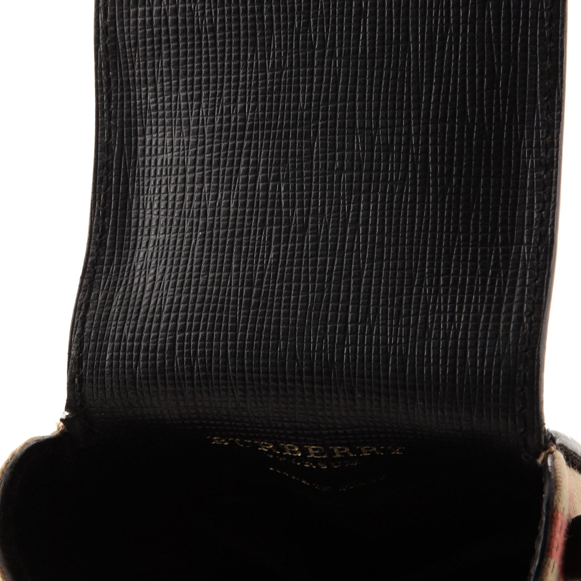 Burberry Gürteltasche mit Schnalle House Check und Leder Vertikaler 1