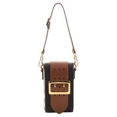 Burberry Gürteltasche mit Schnalle House Check und Leder Vertikaler