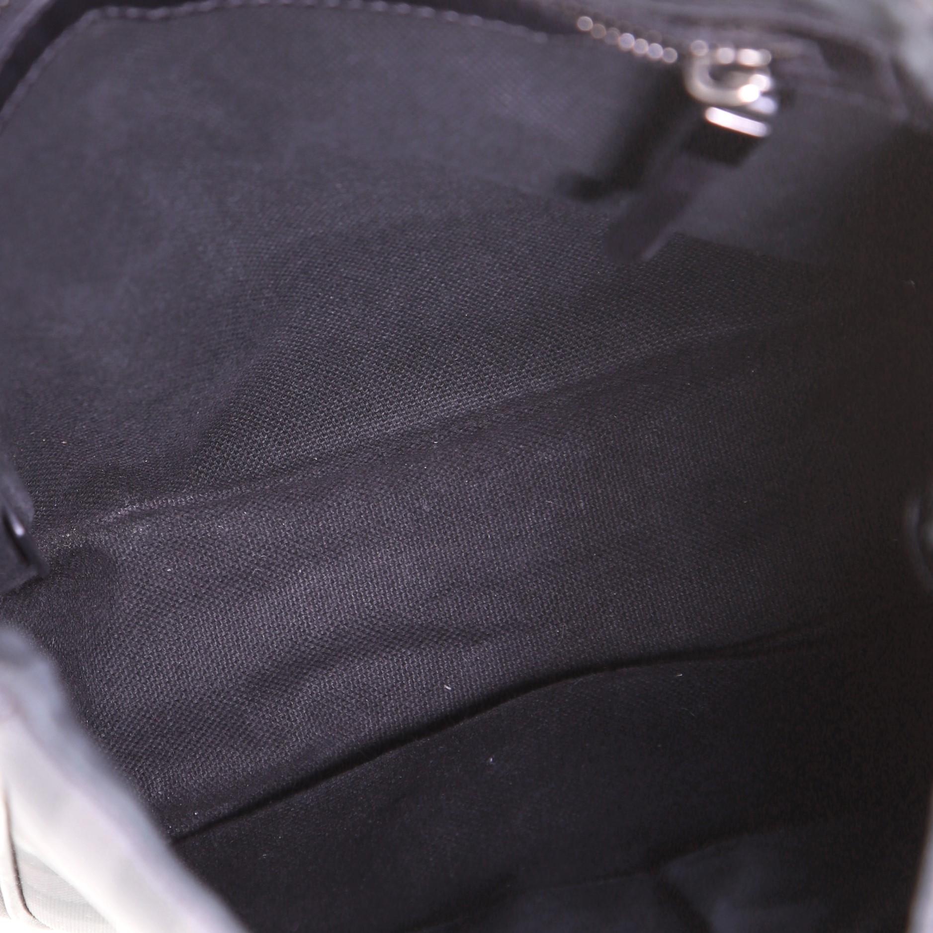 Burberry Messenger Bag Smoked Check aus Segeltuch mit Schnalle und Klappe 2