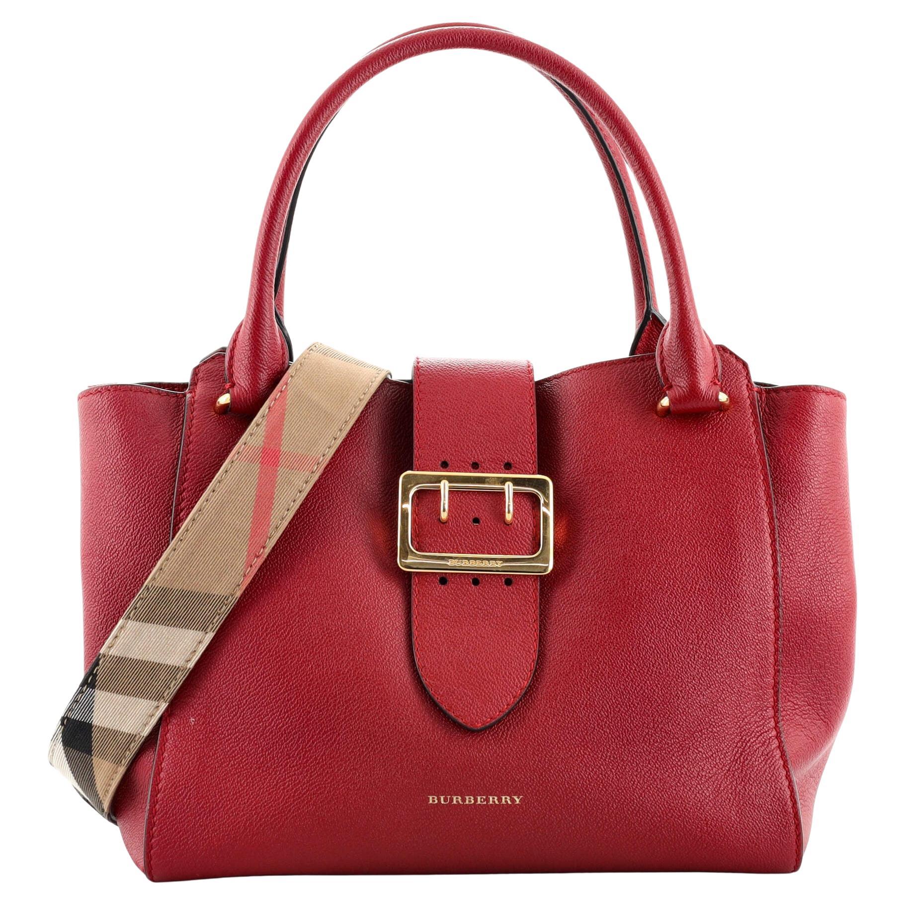 Burberry Buckle Tote Leather Medium at 1stDibs