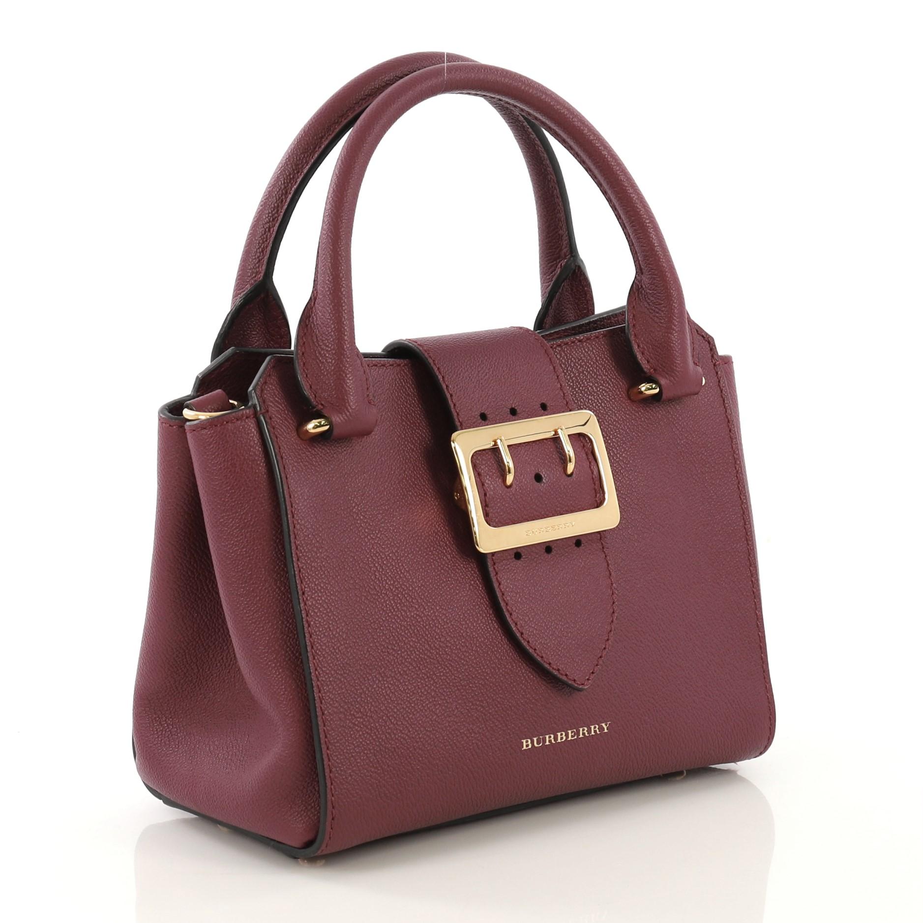 burberry small buckle tote