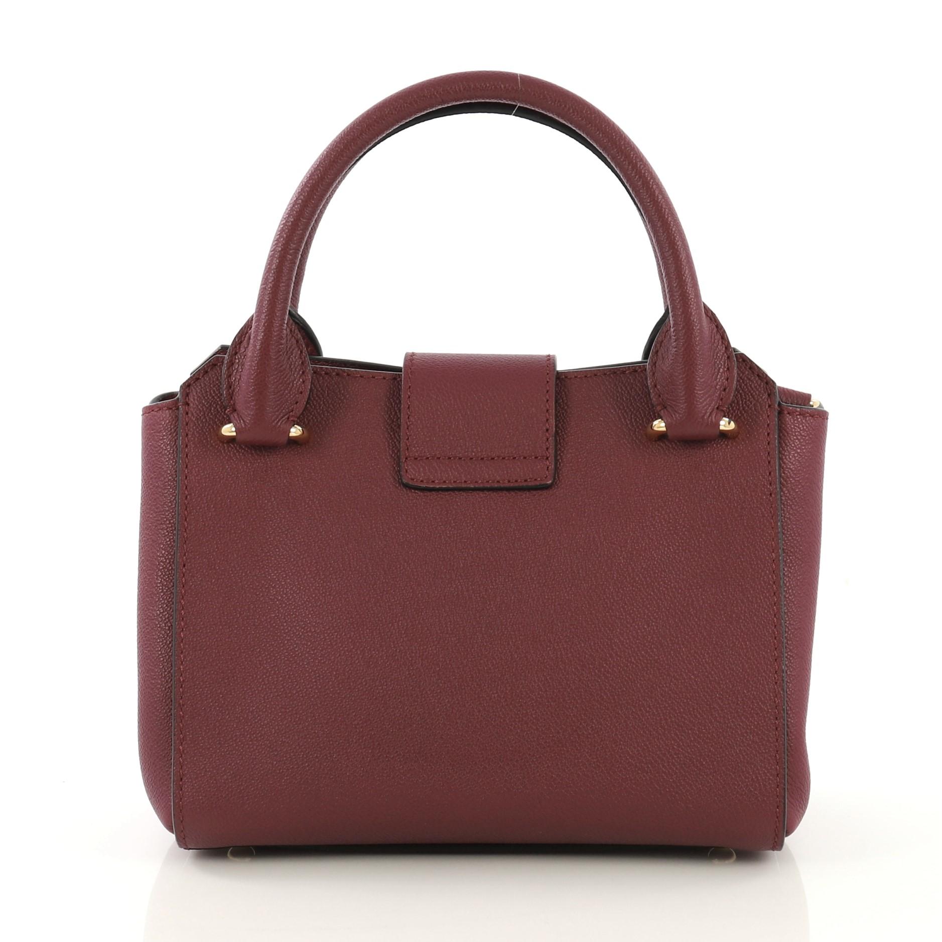 burberry buckle tote bag
