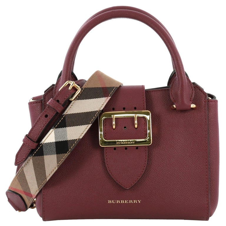 Burberry Buckle Tote Leather Small