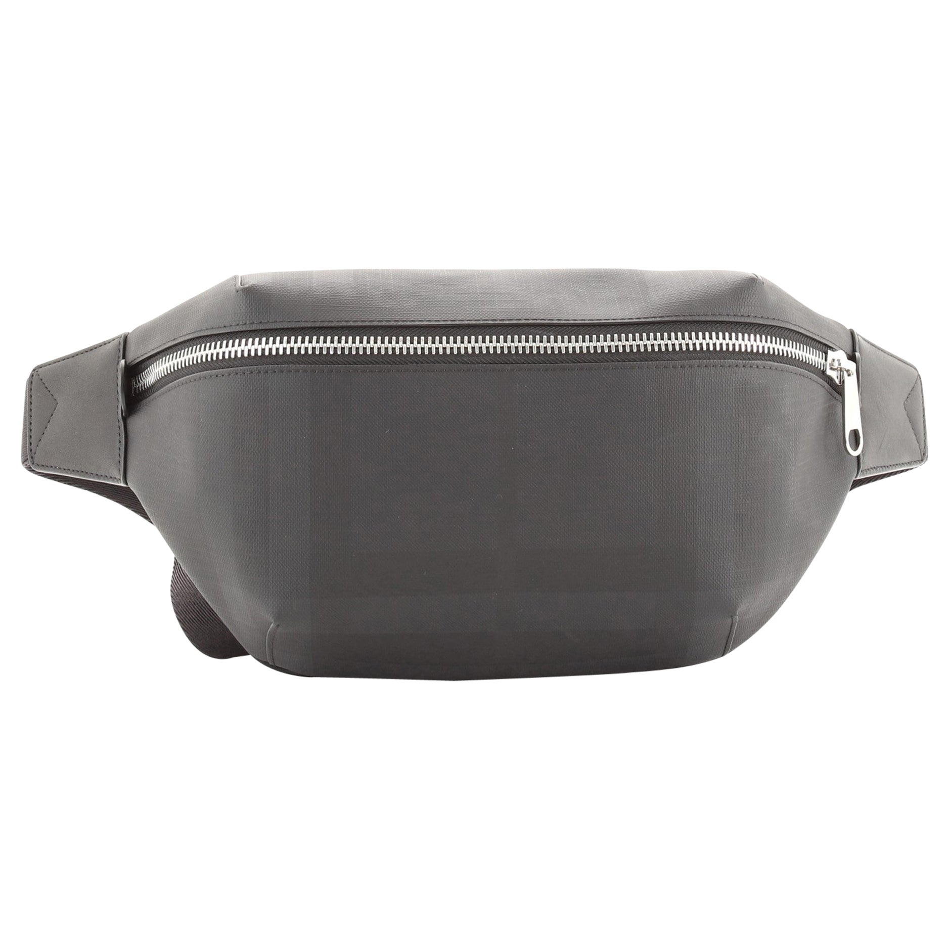 Burberry Bum Bag London Check Coated Canvas Medium