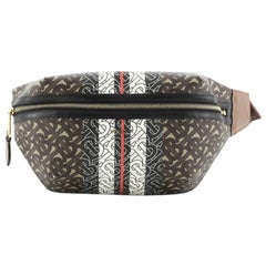 Burberry Bum Bag Monogram E-Canvas Medium