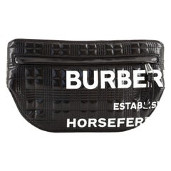 Burberry Bum Bag Quilted Printed Coated Canvas Medium