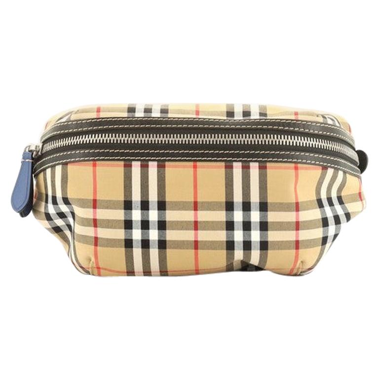 burberry check bum bag