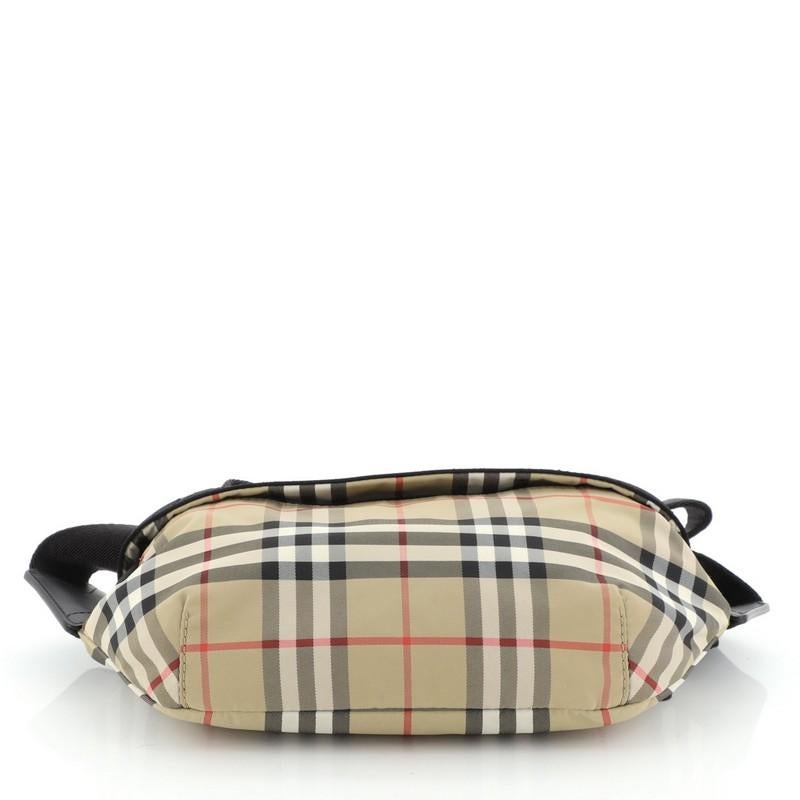 Burberry Bum Bag Vintage Check Canvas with Nylon In Good Condition In NY, NY