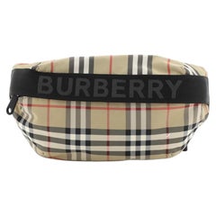 Burberry Bum Bag Vintage Check Canvas with Nylon