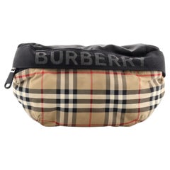 Burberry Bum Bag Vintage Check Canvas with Nylon