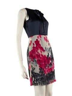 Burberry Burberry Black Label Abstract Pattern Silk Mini Dress Size XXXS