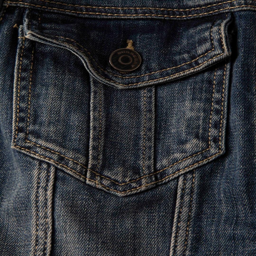 Burberry Burberry Brit Blue Stone Washed Jacket Size XS In Good Condition In London, GB