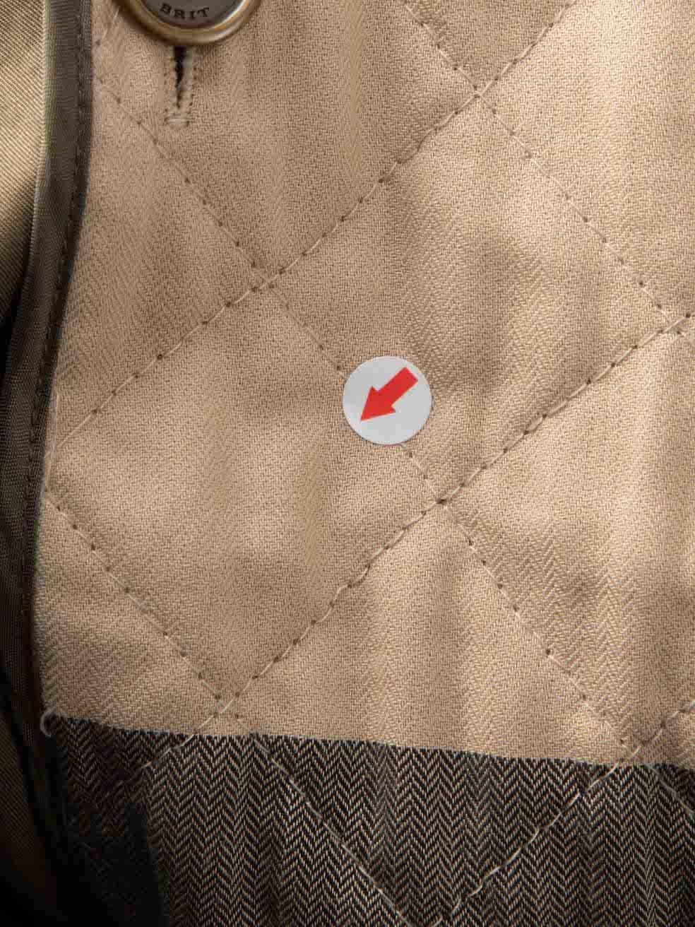 Burberry Burberry Brit Vert Manteau Trench ceinturé à couche amovible Taille L Pour femmes en vente