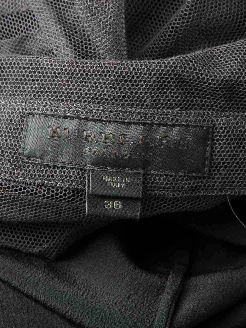 Burberry Burberry Prorsum Grey Sheer Layered Collared Dress Size XXS In Excellent Condition In London, GB