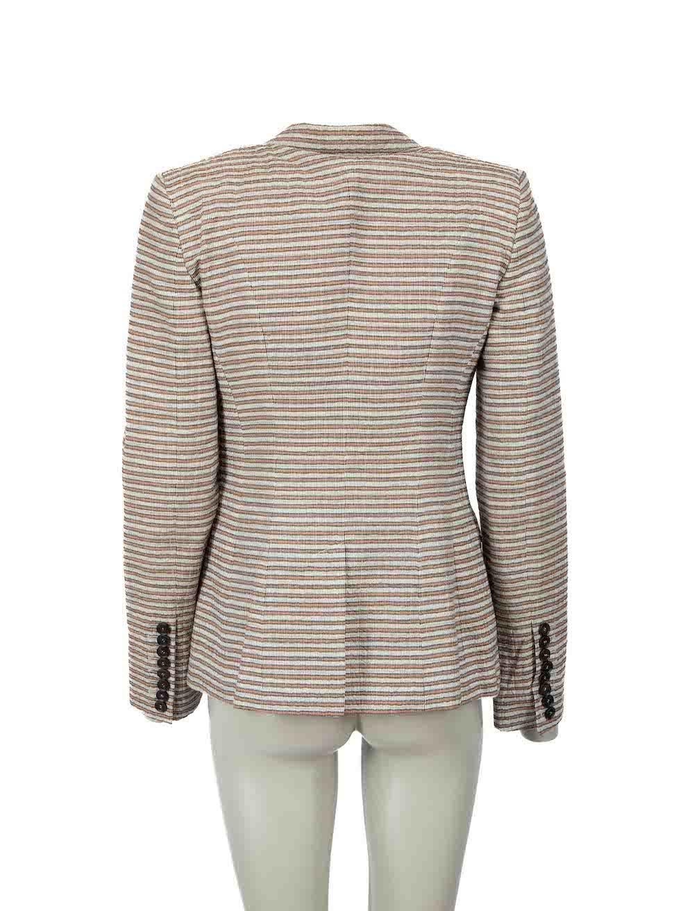 Burberry Burberry Prorsum Grey Striped Blazer Jacket Size S In New Condition In London, GB