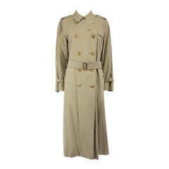 Burberry Burberry's Vintage Khaki Long Trench Coat Size L