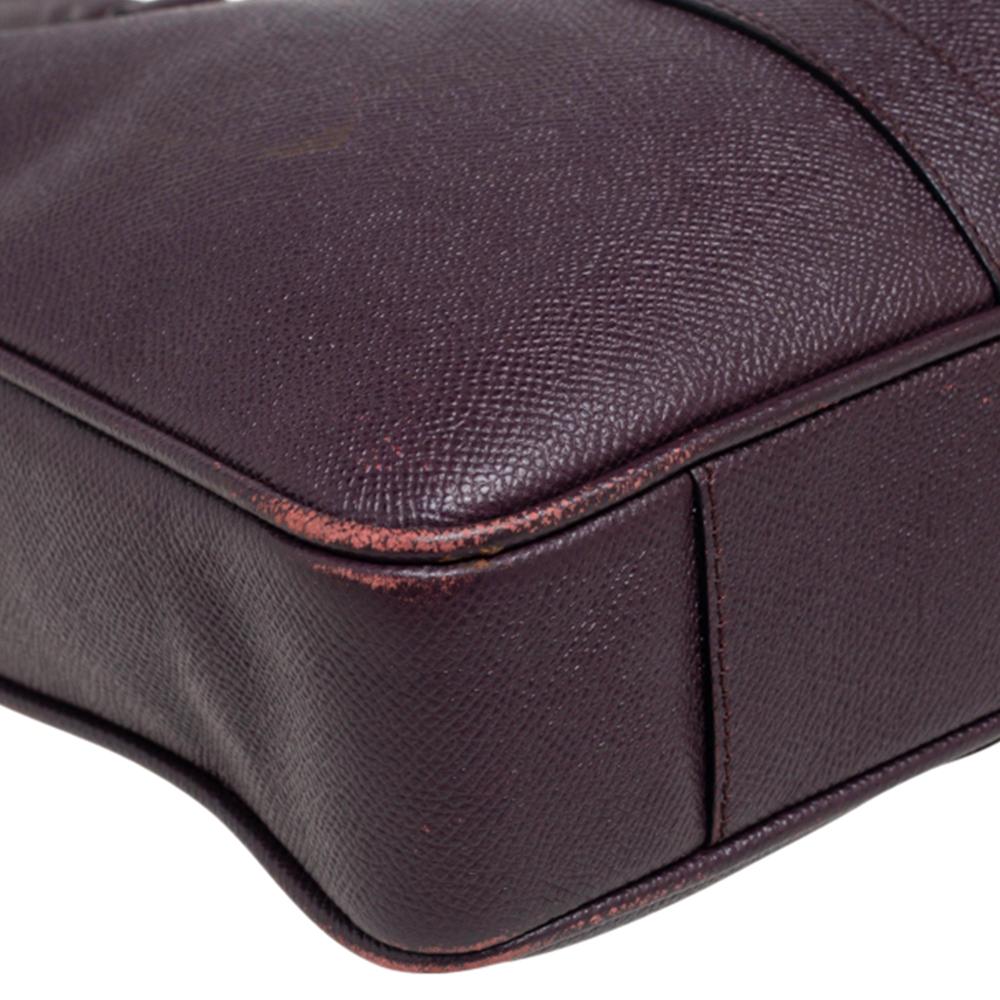 burgundy leather briefcase