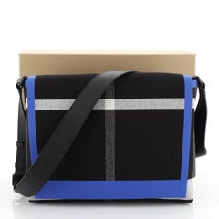 Burberry Burleigh Messenger House Check Canvas Medium