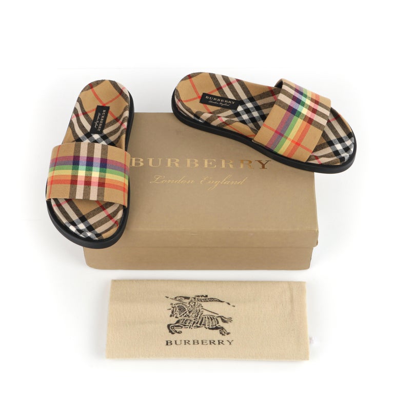 Burberry rainbow sandals top