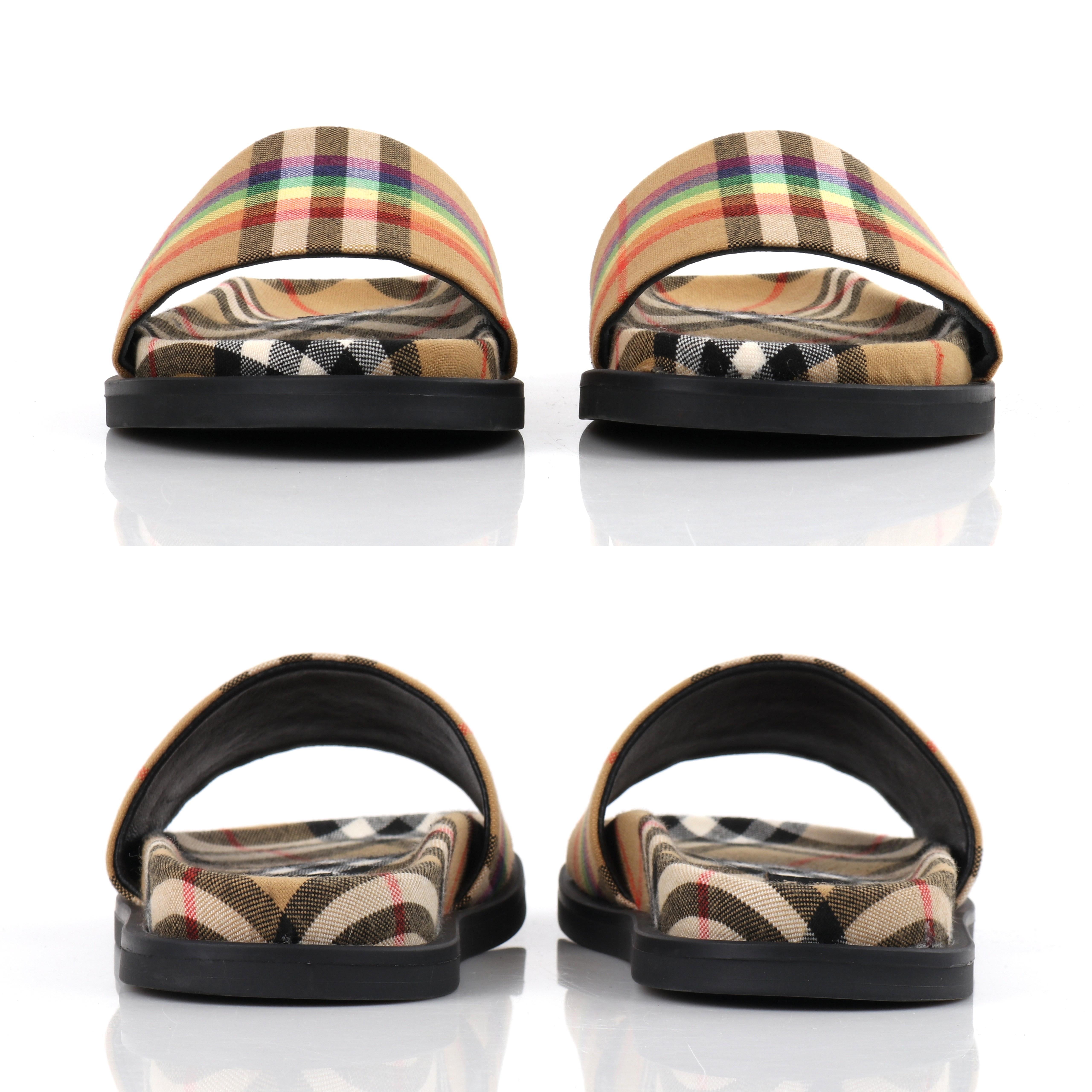 Burberry rainbow sandals cheap