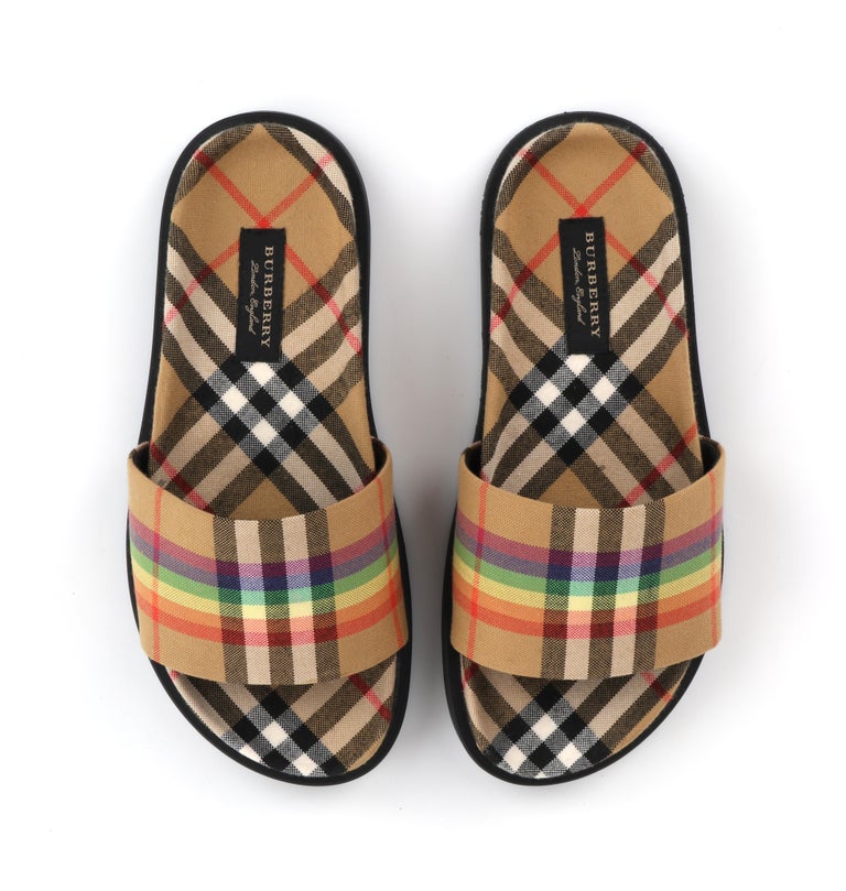 Burberry rainbow store sandals