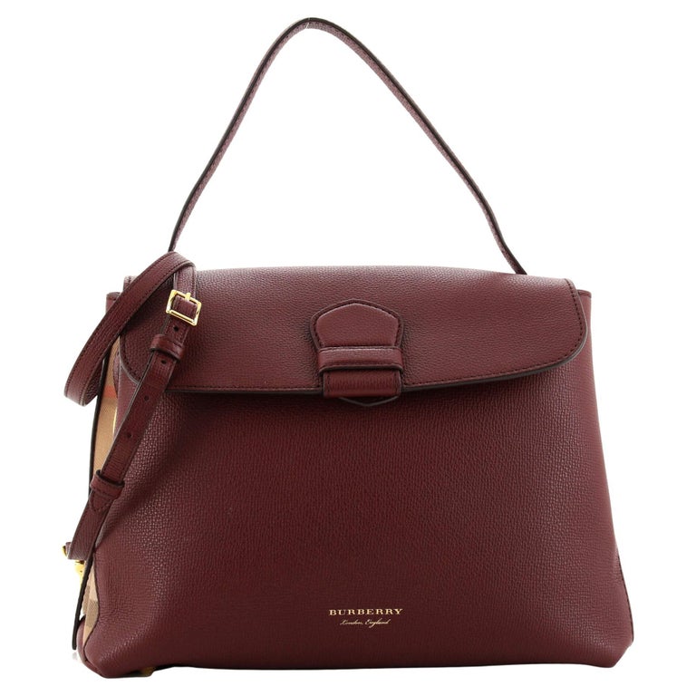 Burberry Camberley Top Handle Bag Leather Medium For Sale at 1stDibs