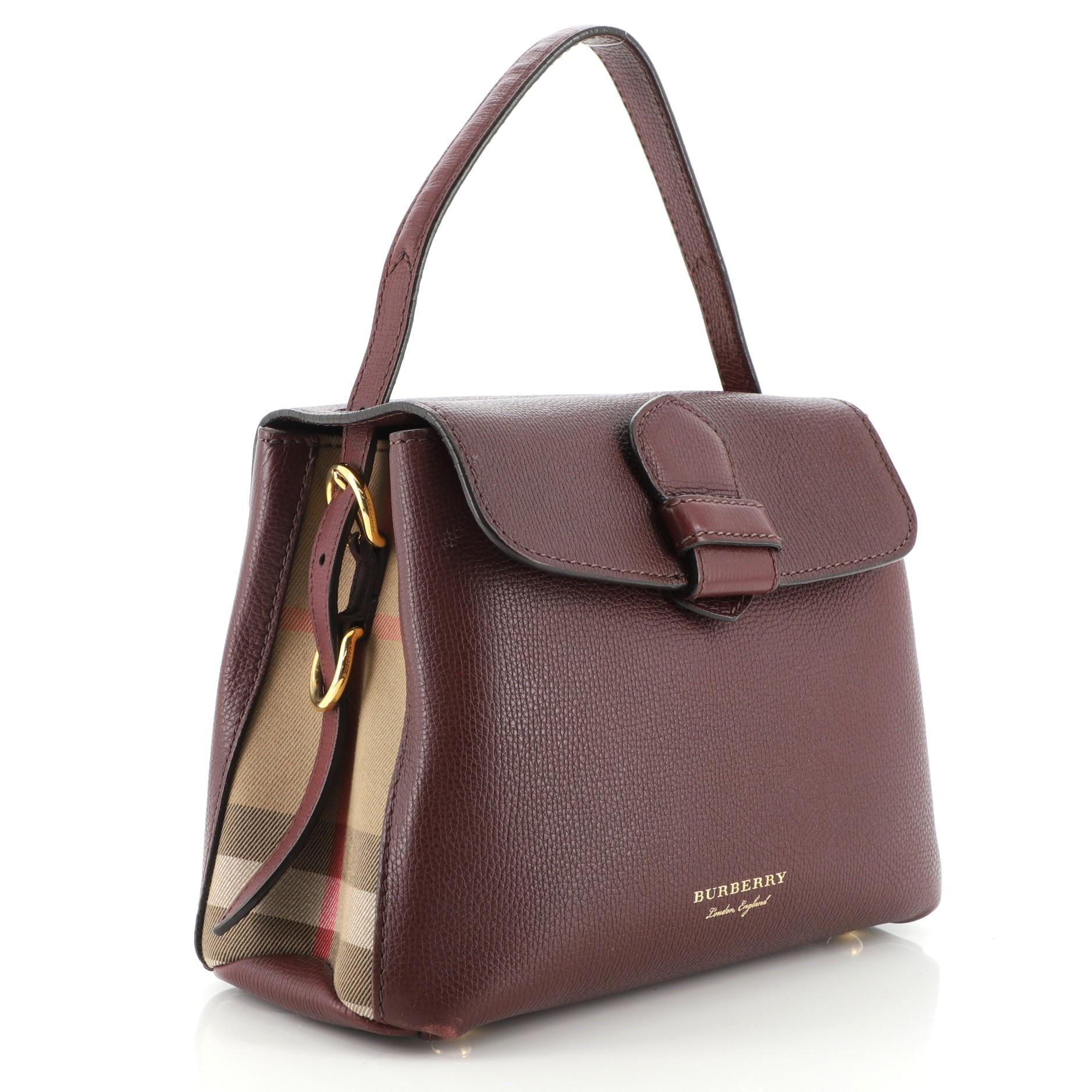 Burberry camberley small leather tote store