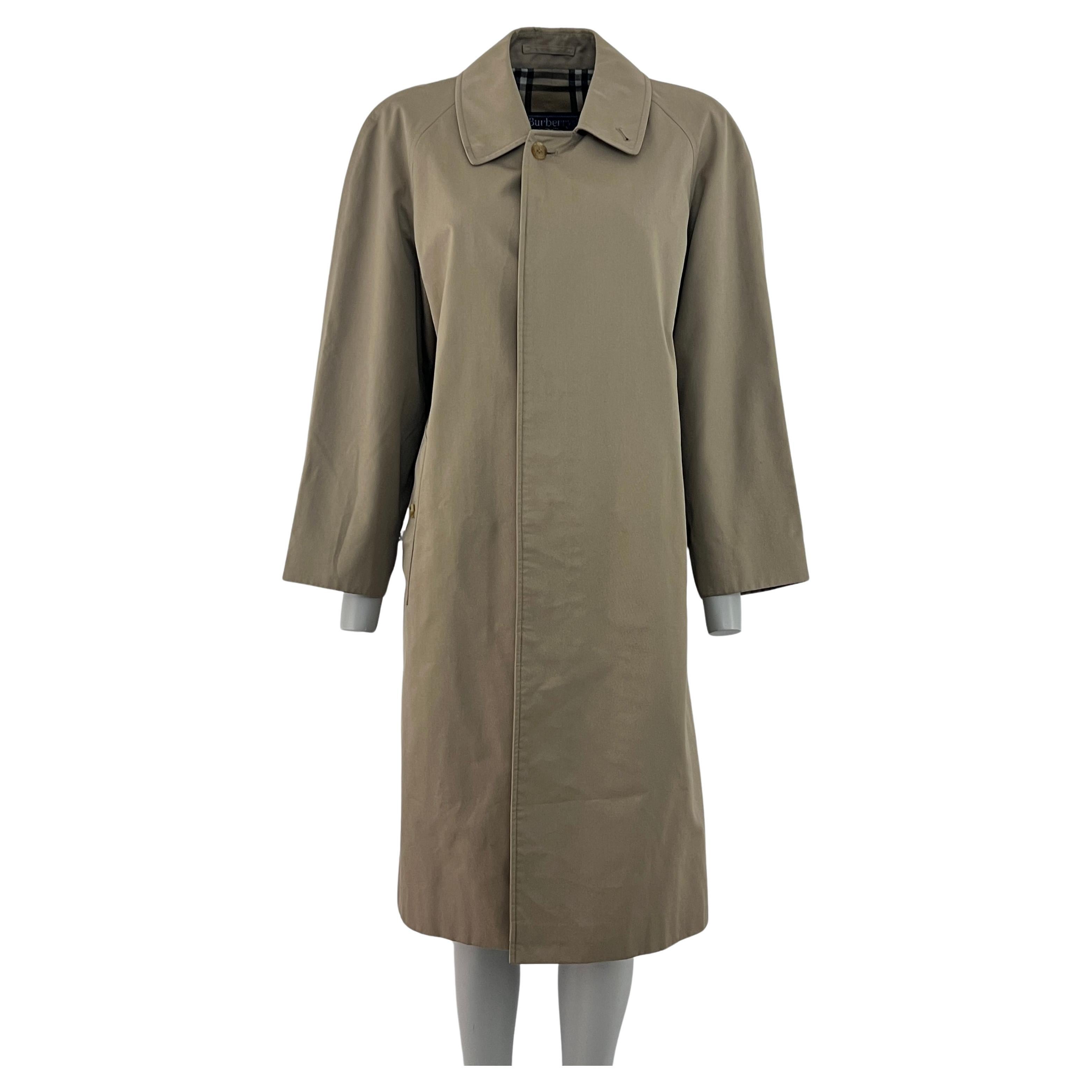 BURBERRY Camden Trenchcoat Größe M in Baumwolle Beige Circa 1990
