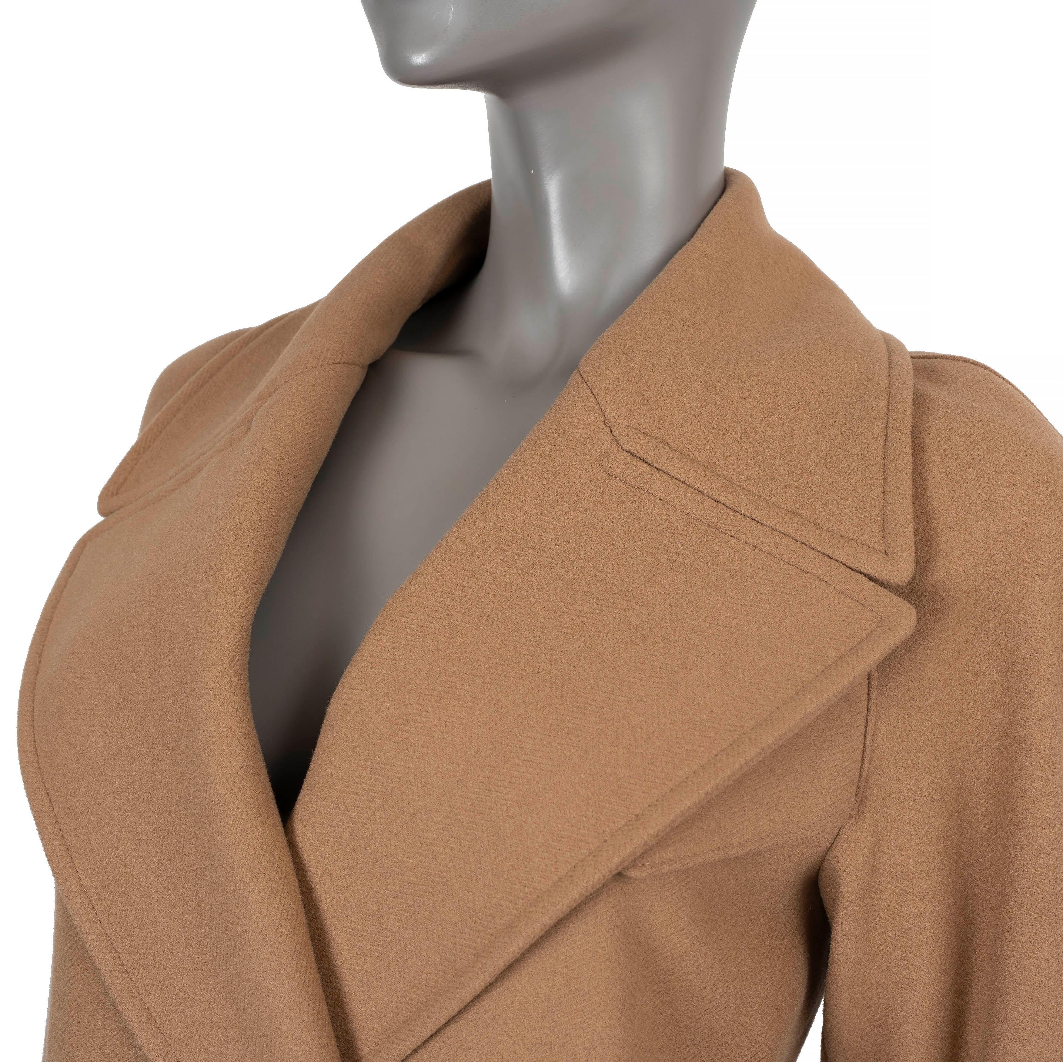BURBERRY camel brown wool 2018 CRANSTON TRENCH Coat Jacket 4 XS For Sale 1