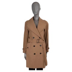 Burberry cammello marrone lana 2018 CRANSTON TRENCH Cappotto Giacca 4 XS