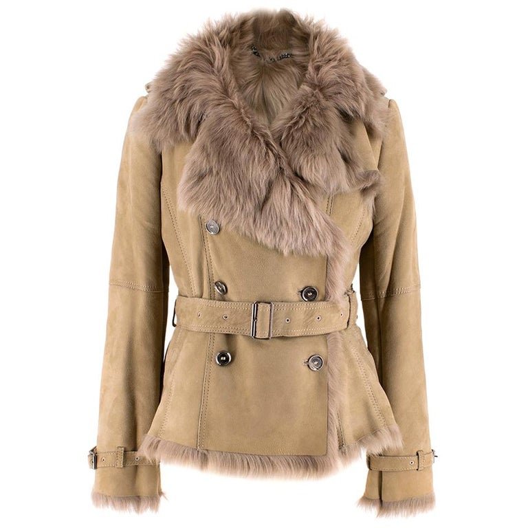 Burberry Shearling Coat - 5 For Sale on 1stDibs | burberry shearling jacket,  burberry shearling trench coat, burberry shearling coat sale