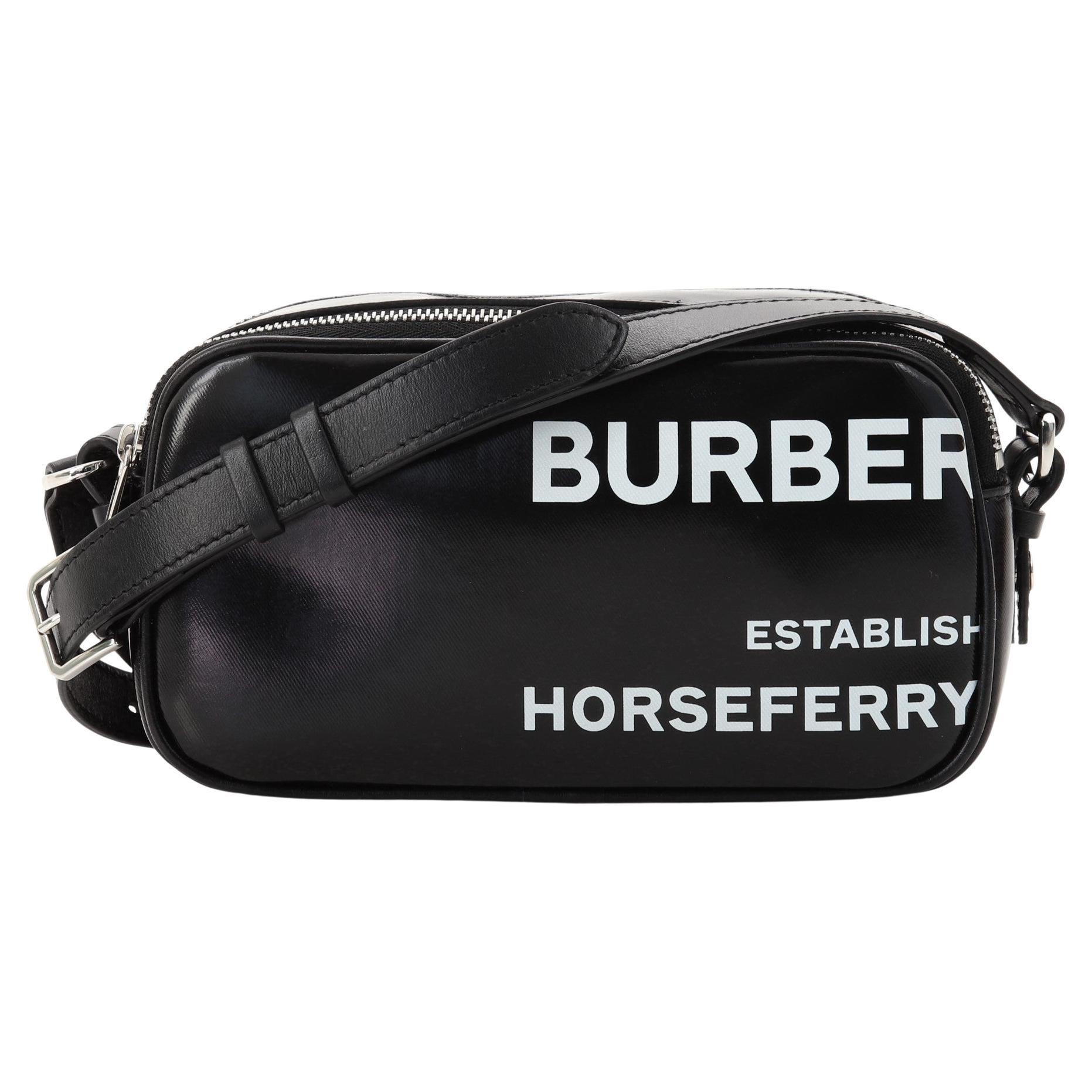Burberry Camera Bag Horseferry Print Coated Canvas Mini at 1stDibs