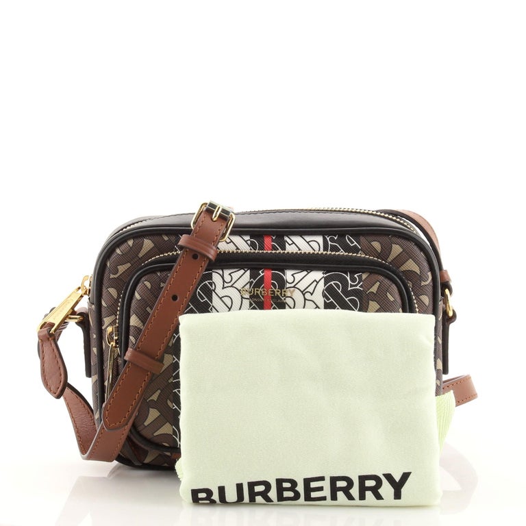 Burberry Camera Bag Monogram E-Canvas at 1stDibs