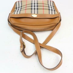 Burberry Camera Nova Check Cross Body 872839 Light Brown Canvas Shoulder Bag