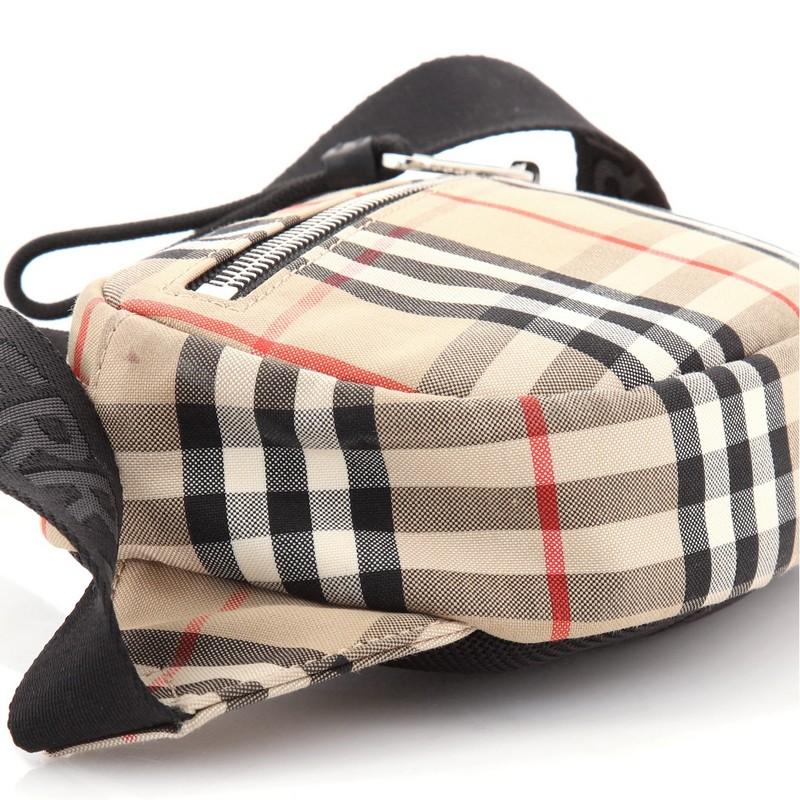 Burberry Cannon Bum Bag Vintage Check Canvas Small In Good Condition In NY, NY