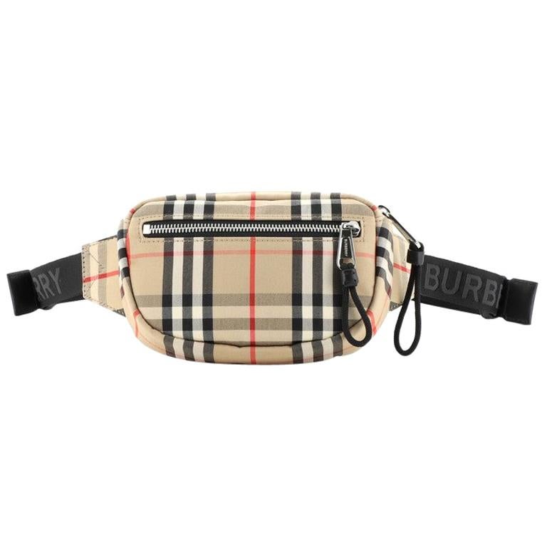 Burberry Cannon Bum Bag Vintage Check Canvas Small at 1stDibs